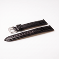 Correa de reloj de piel negra VERGIO, 20 y 22mm